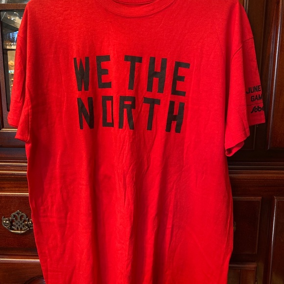 NBA CHAMPIONS 2019 Toronto Raptors We the North FINAL HOME Game 5 Red Tshirt XL - Picture 2 of 9